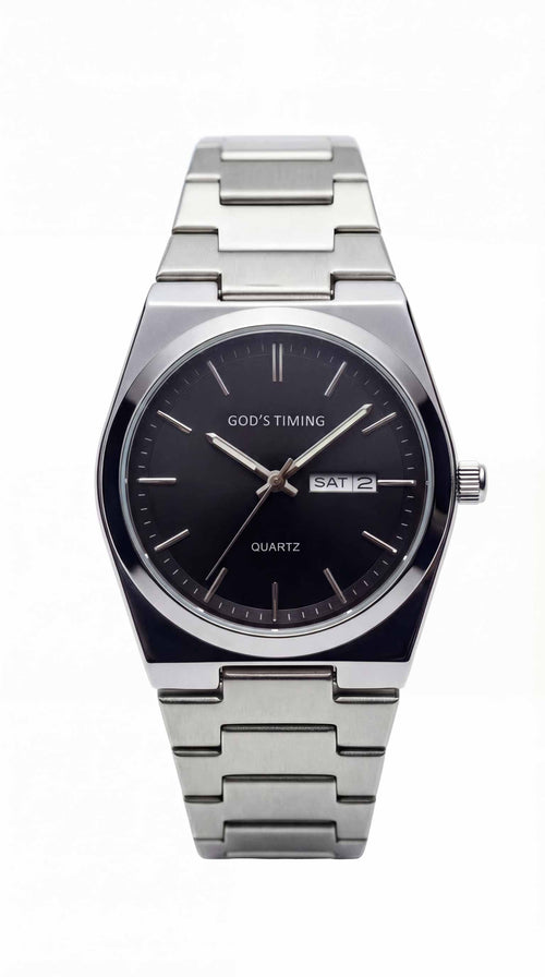Salem | Zwart heren horloge