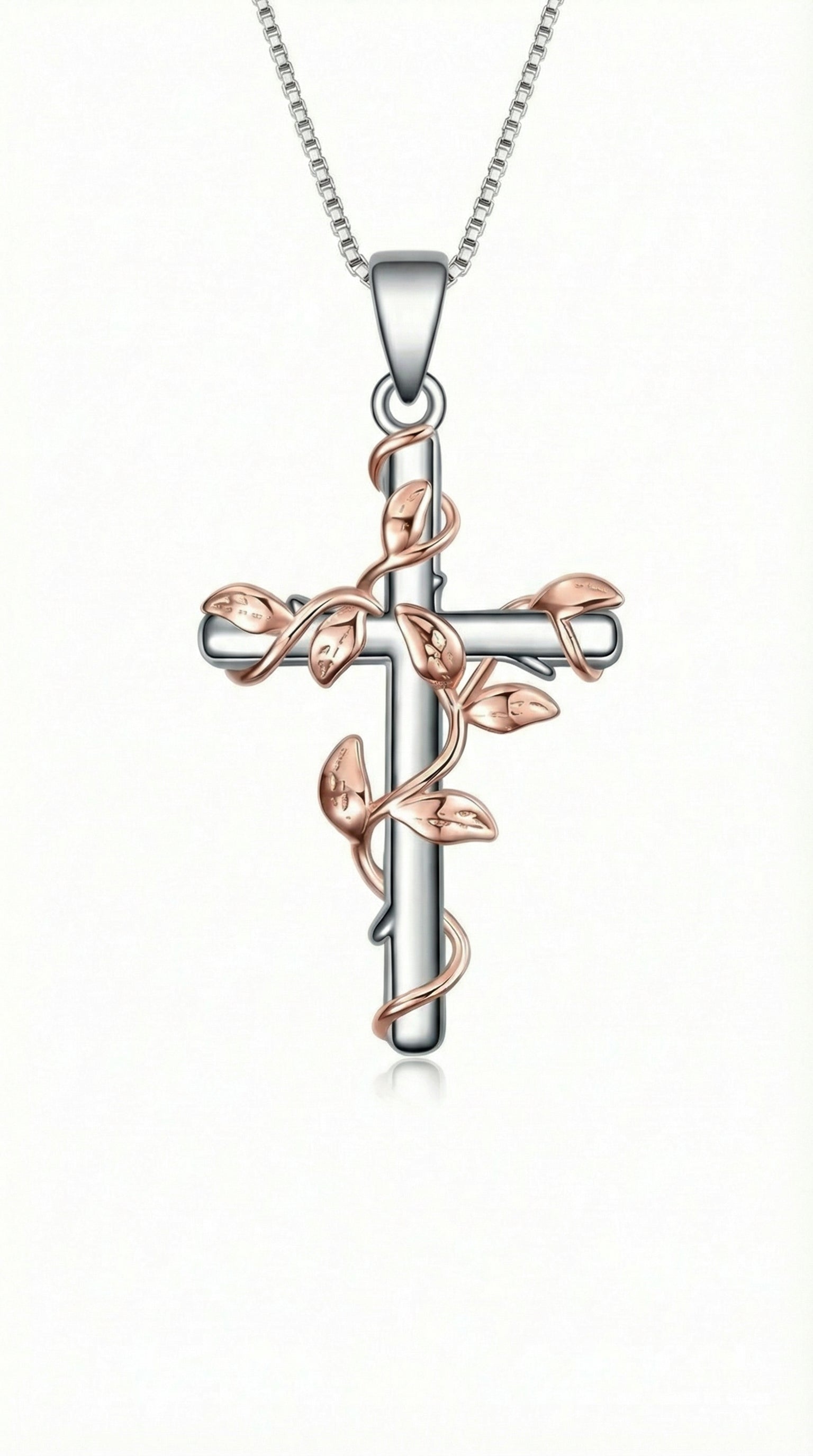 Womens cross neckace | Silver – Vine of faith