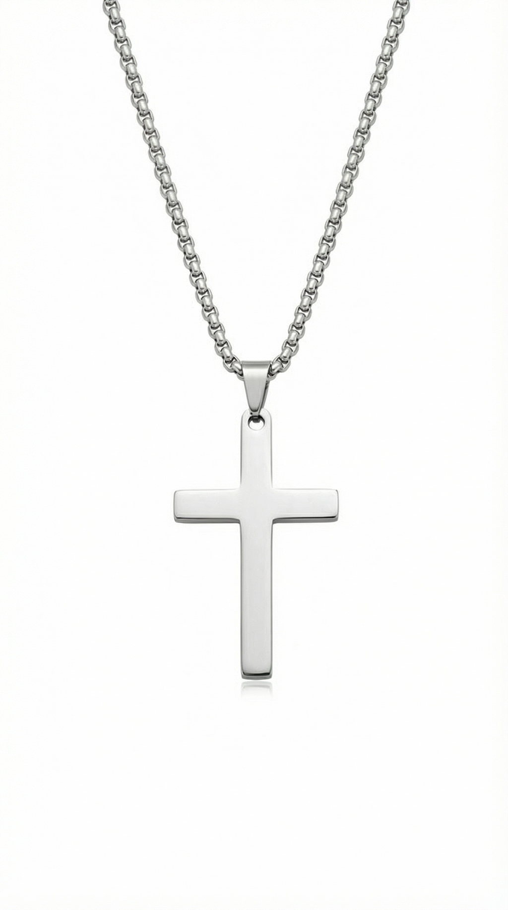 Mens cross | classic silver (foundation)