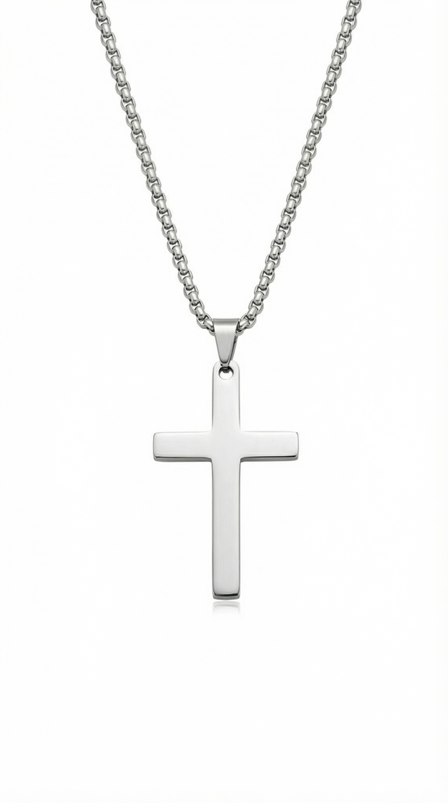 Mens cross | classic silver (foundation)