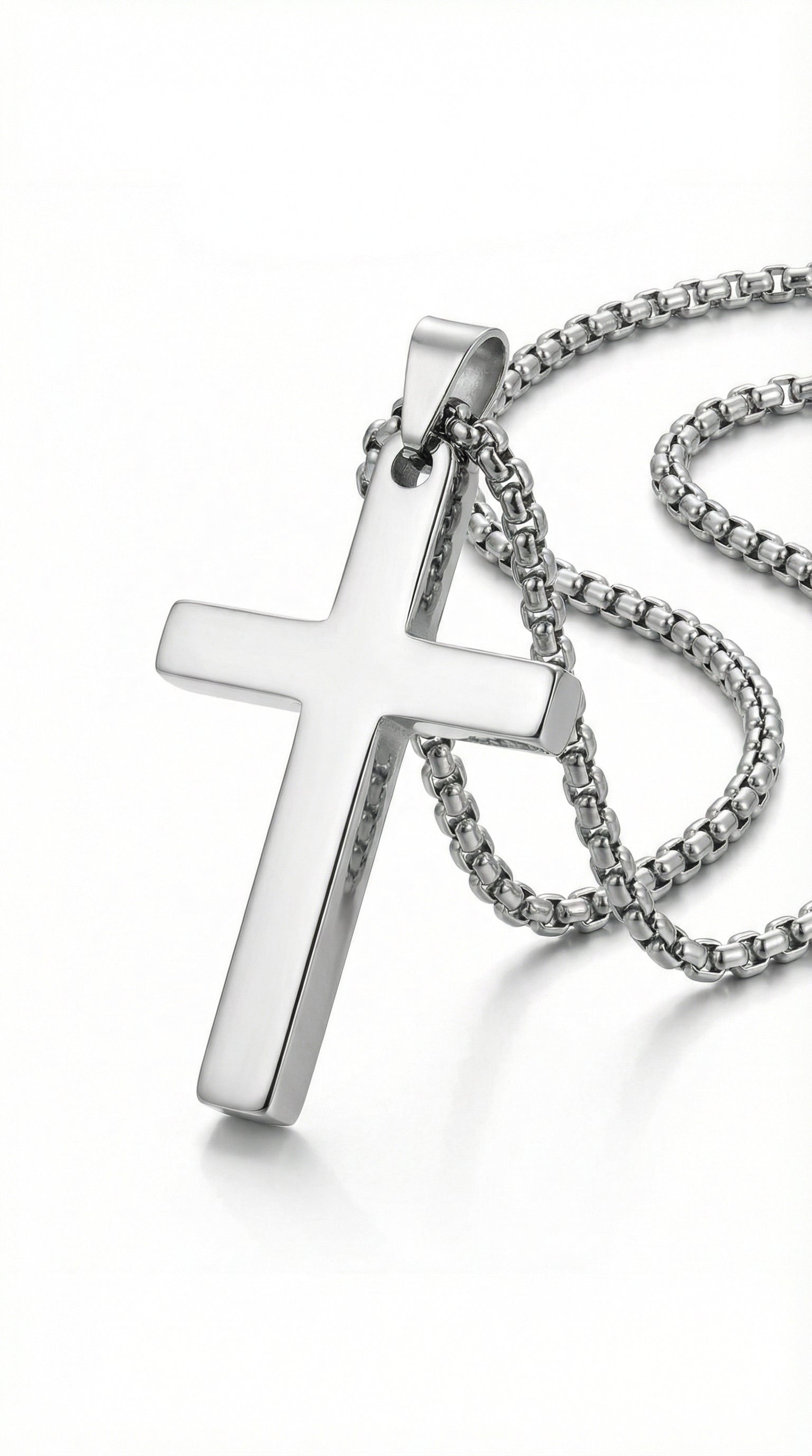 Mens cross | classic silver (foundation)