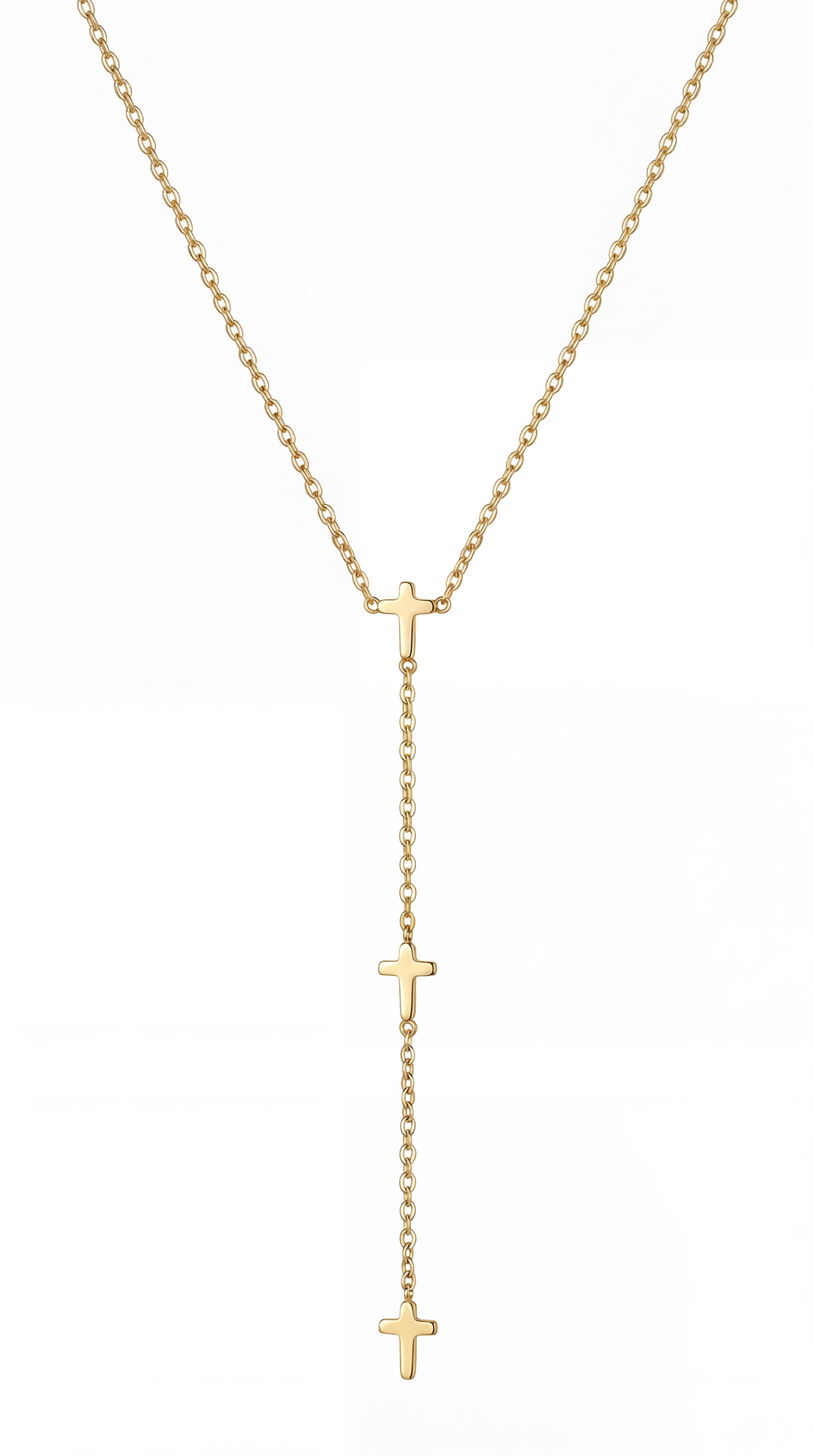 Womens cross necklace | Gold – Holy Trinity