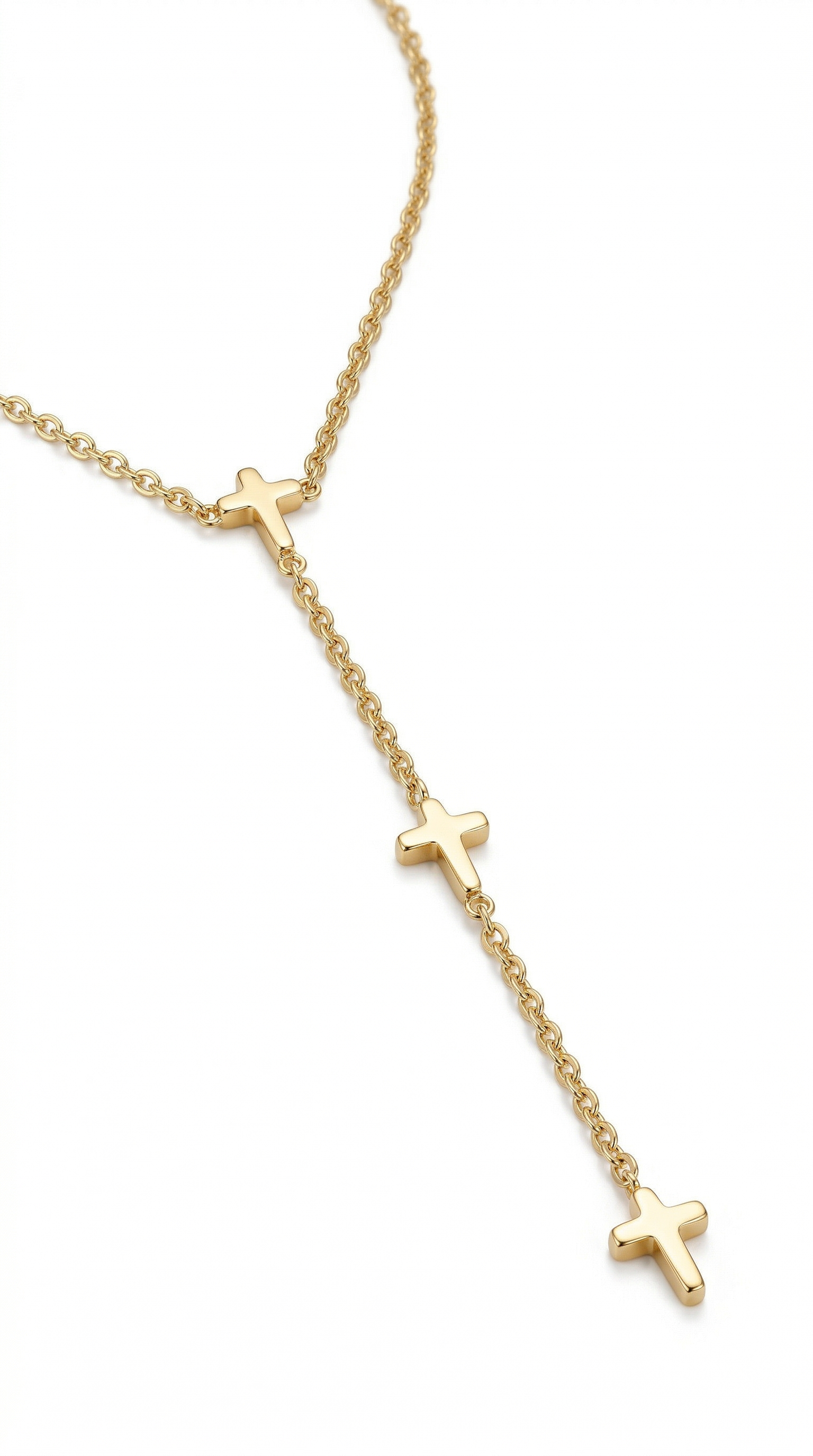 Womens cross necklace | Gold – Holy Trinity