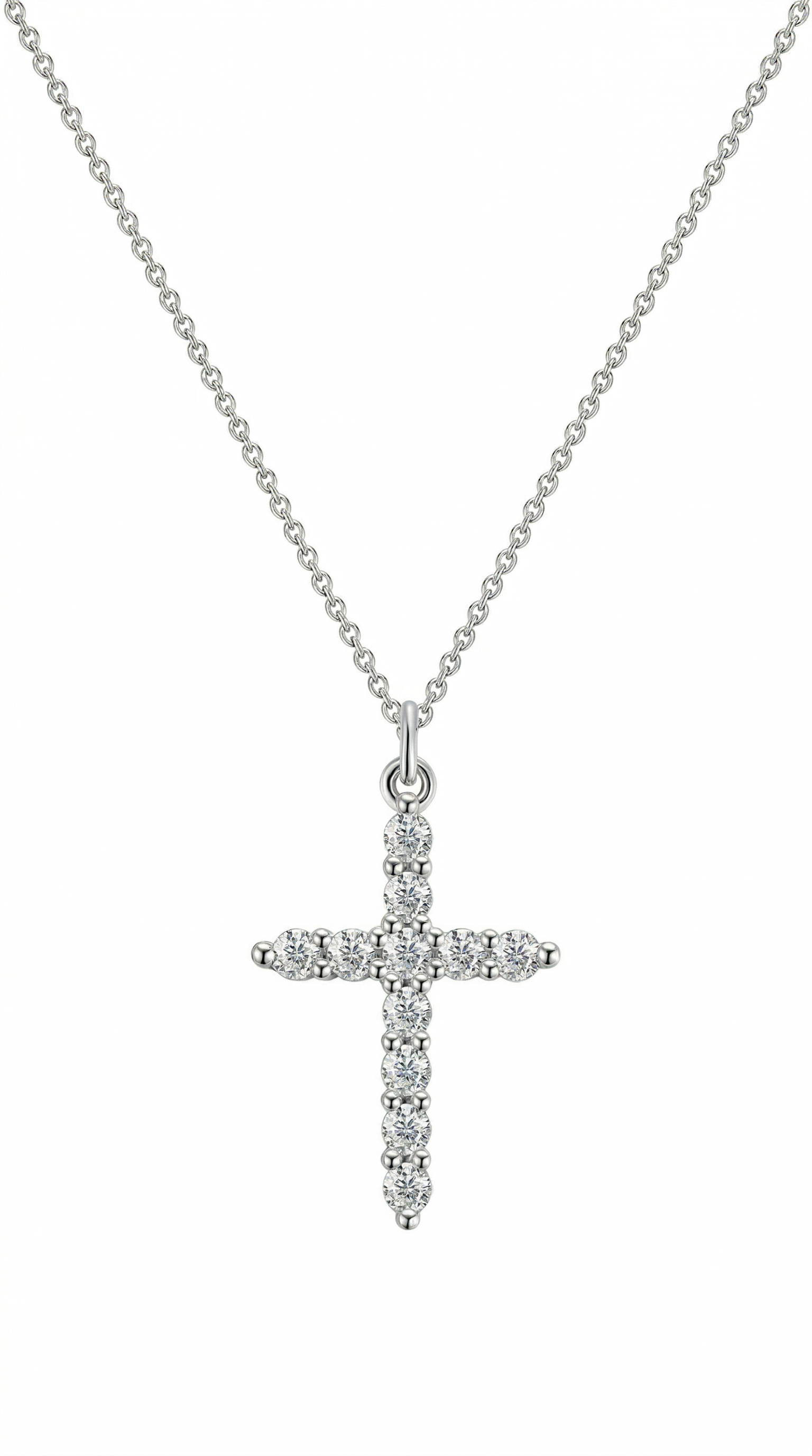 Womens cross necklace | Silver – Pearl of faith