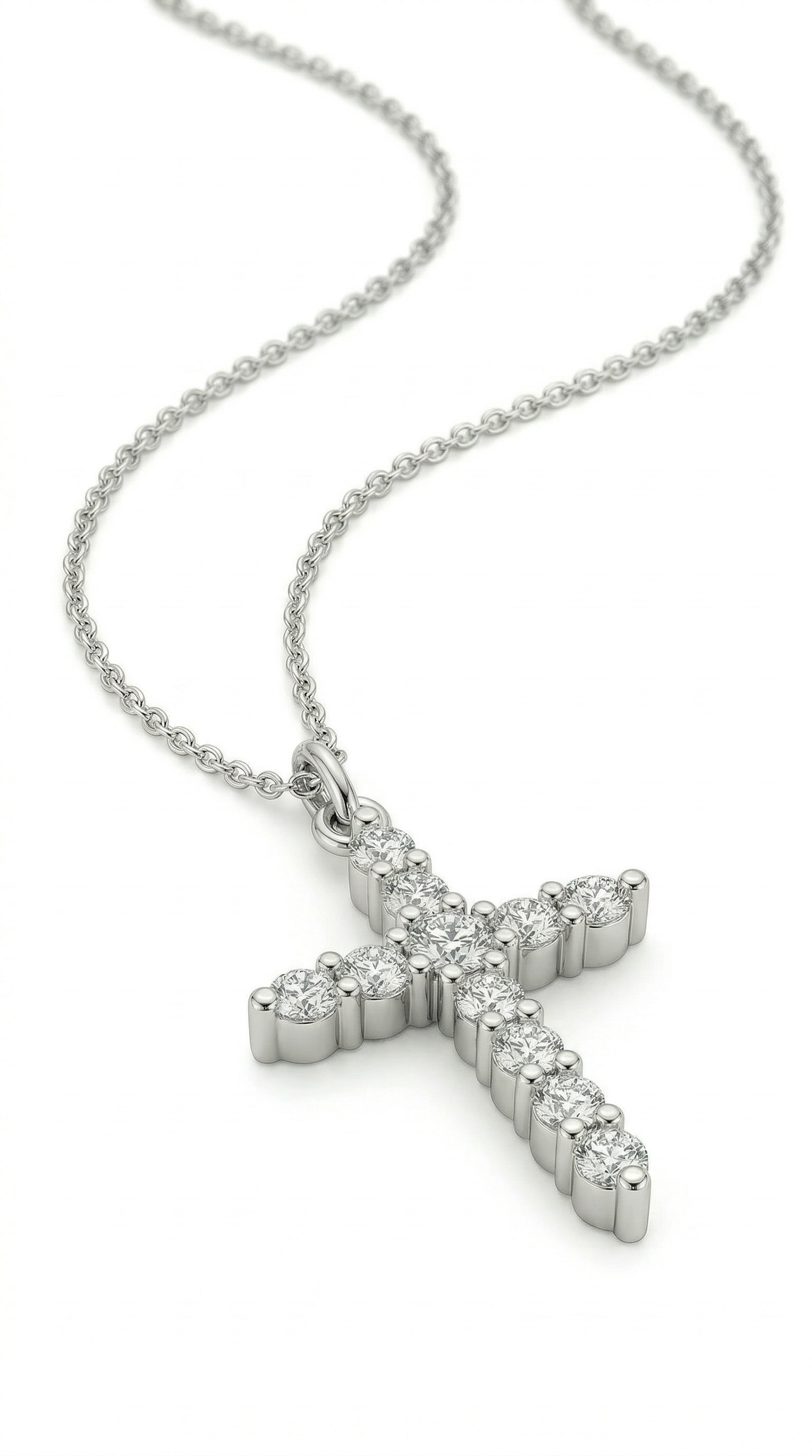 Womens cross necklace | Silver – Pearl of faith
