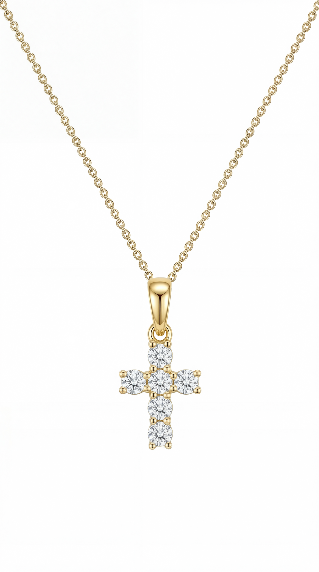 Dames kruis ketting | s925 Zilver – Goud – Divine miracle
