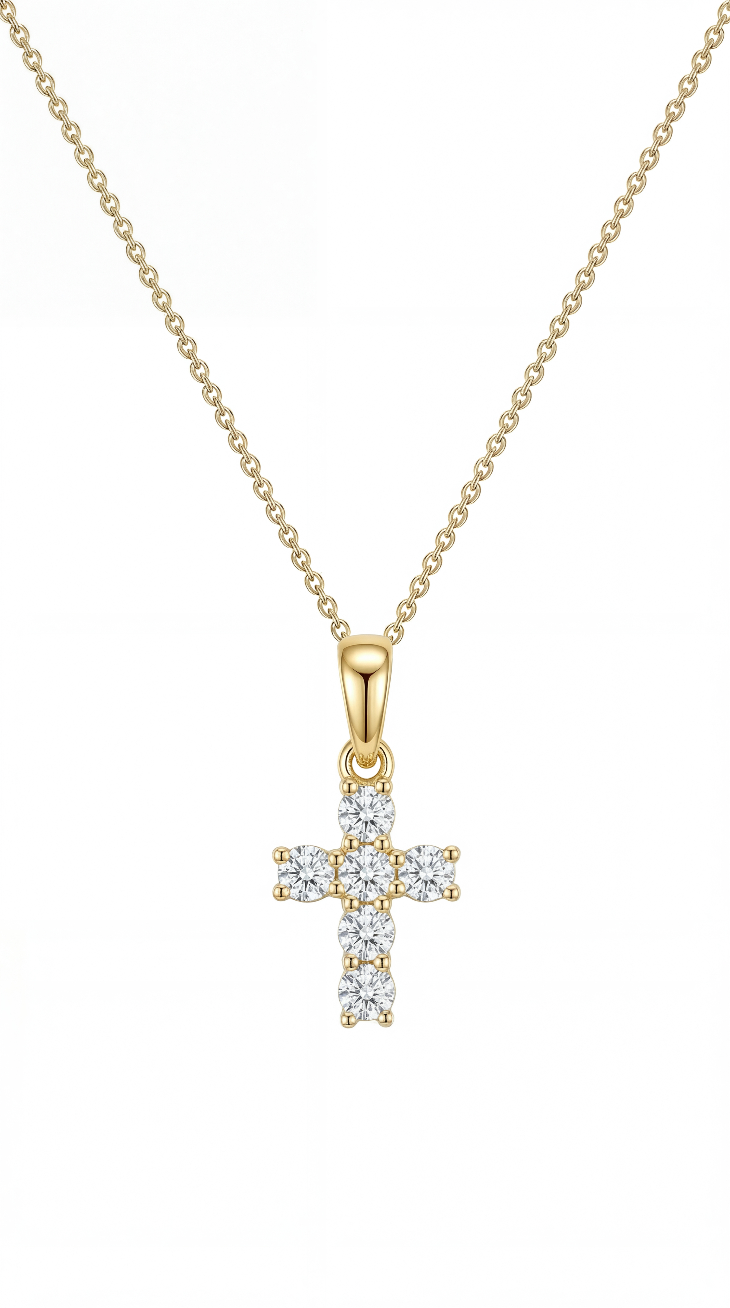 Womens cross necklace | Gold – Divine miracle