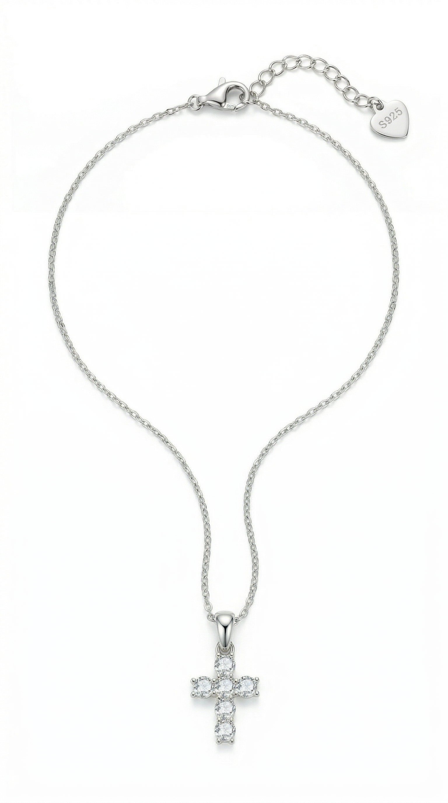 Womens cross neckace | Silver – Divine miracle