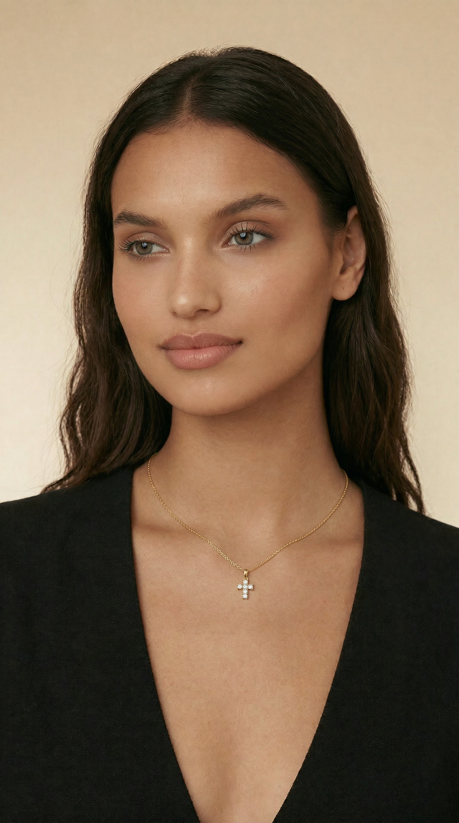 Womens cross necklace | Gold – Divine miracle