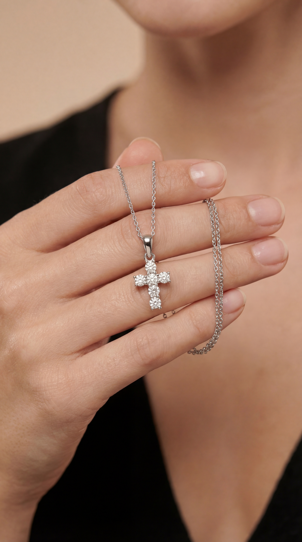 Dames kruis ketting | s925 Zilver – Divine miracle