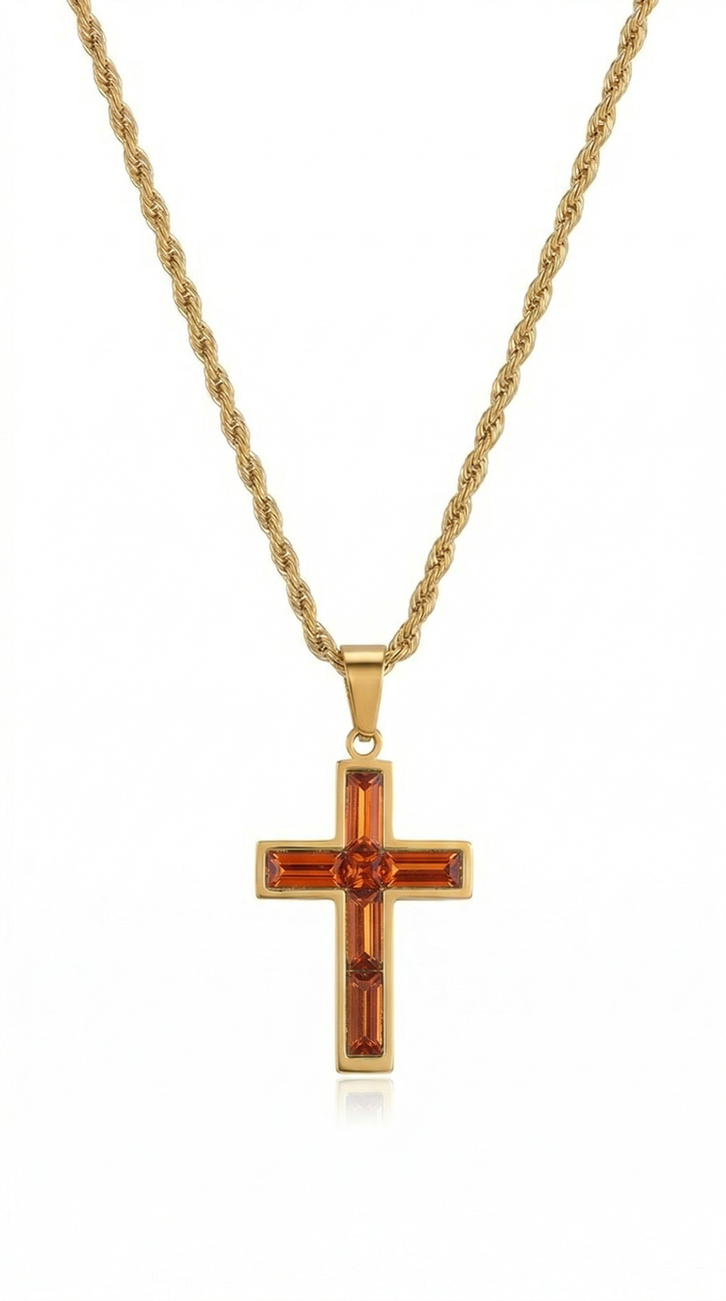 Heren kruis ketting | Goud – The Son