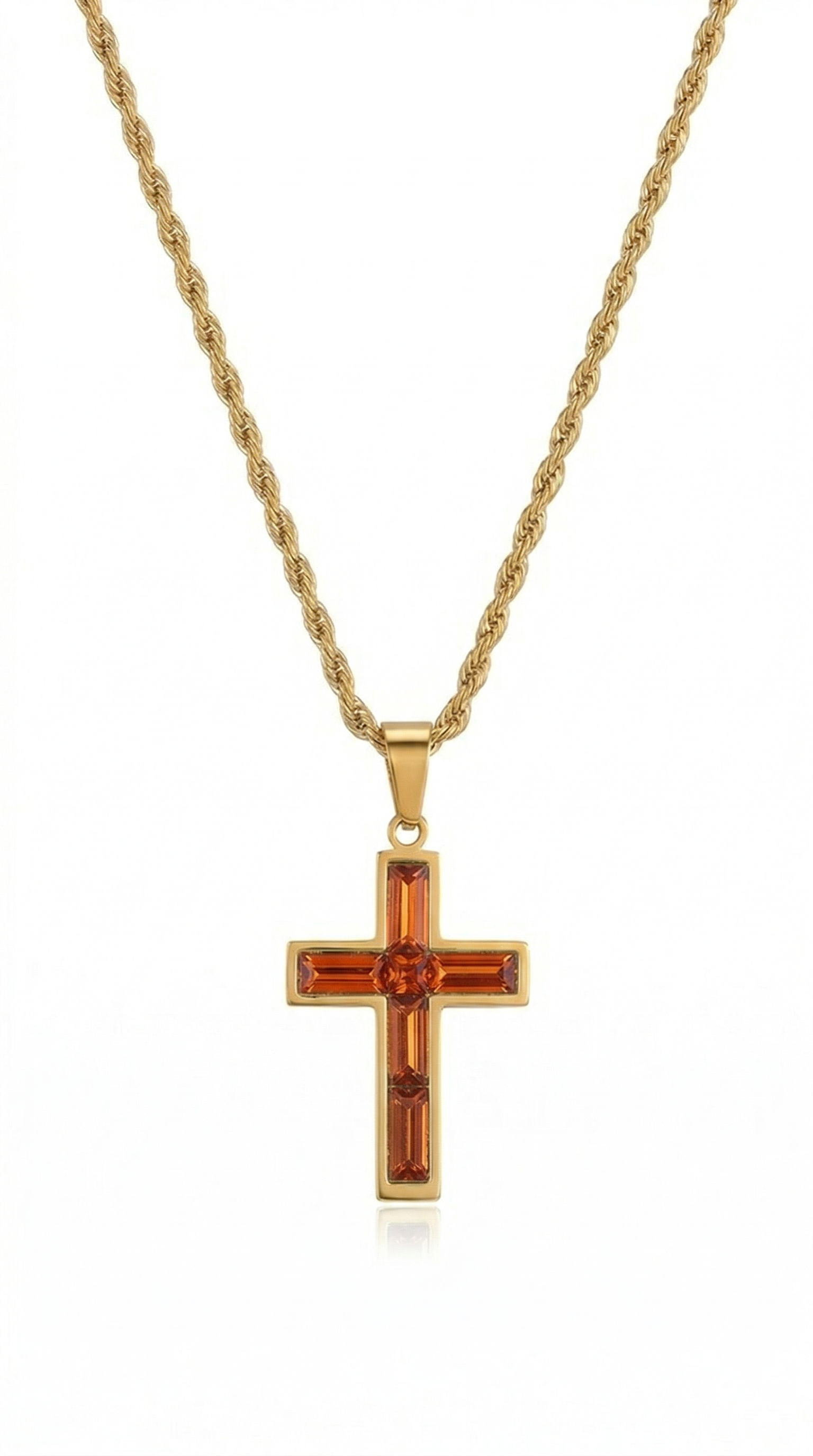 Mens cross | small gold (Everlasting Son)