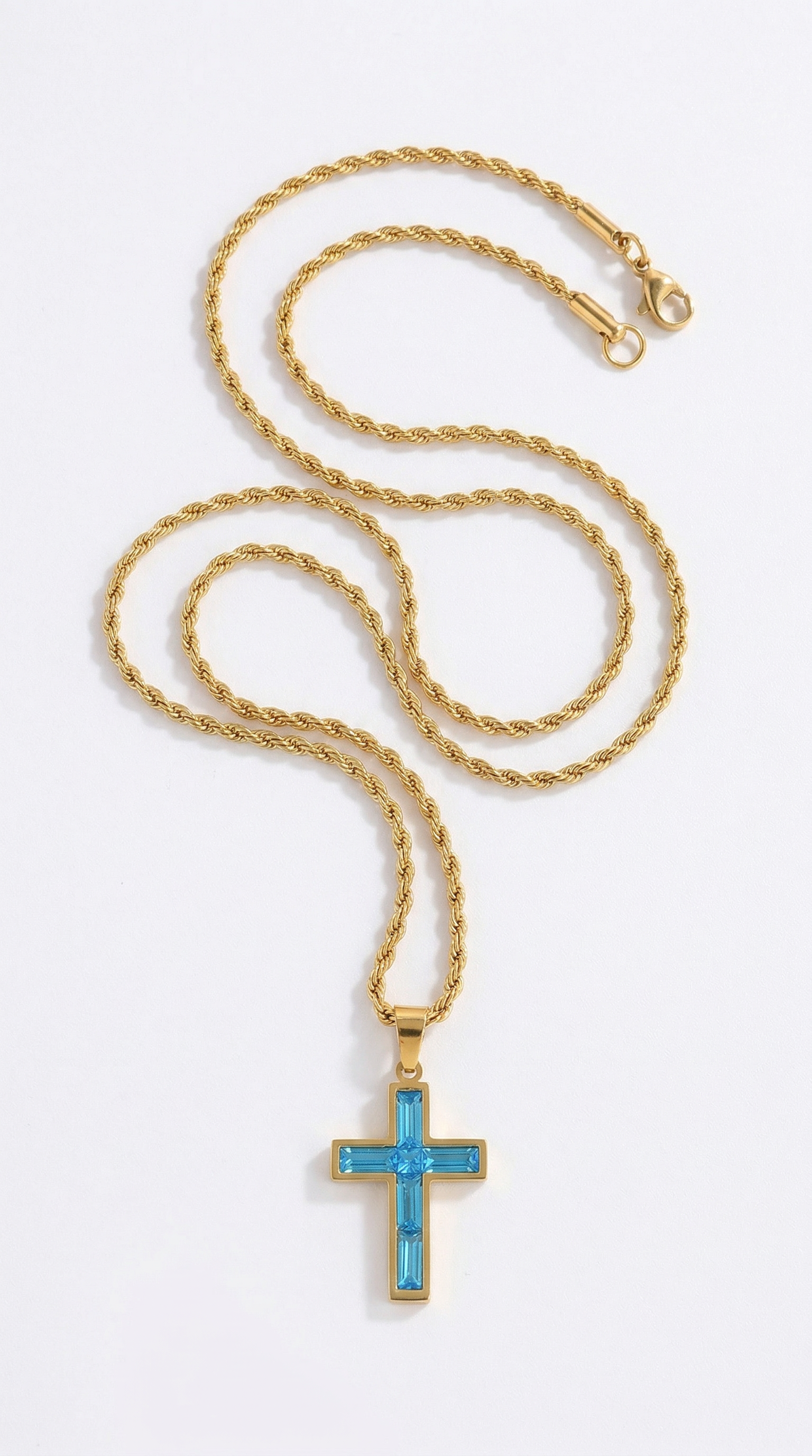 Mens cross | small gold (Leviathan)