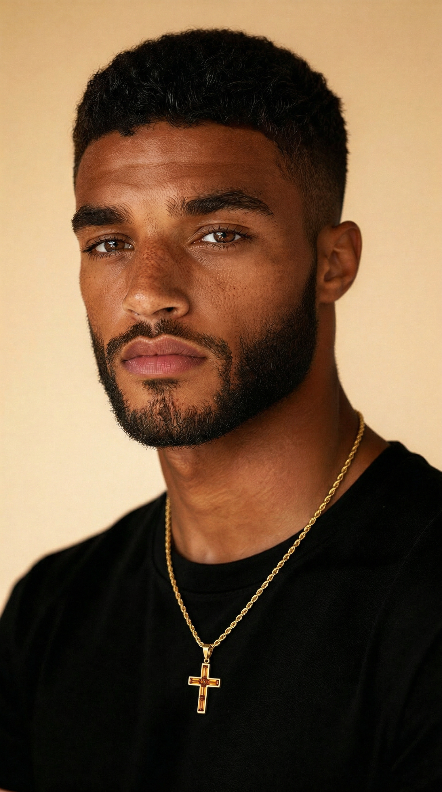 Mens cross | small gold (Everlasting Son)