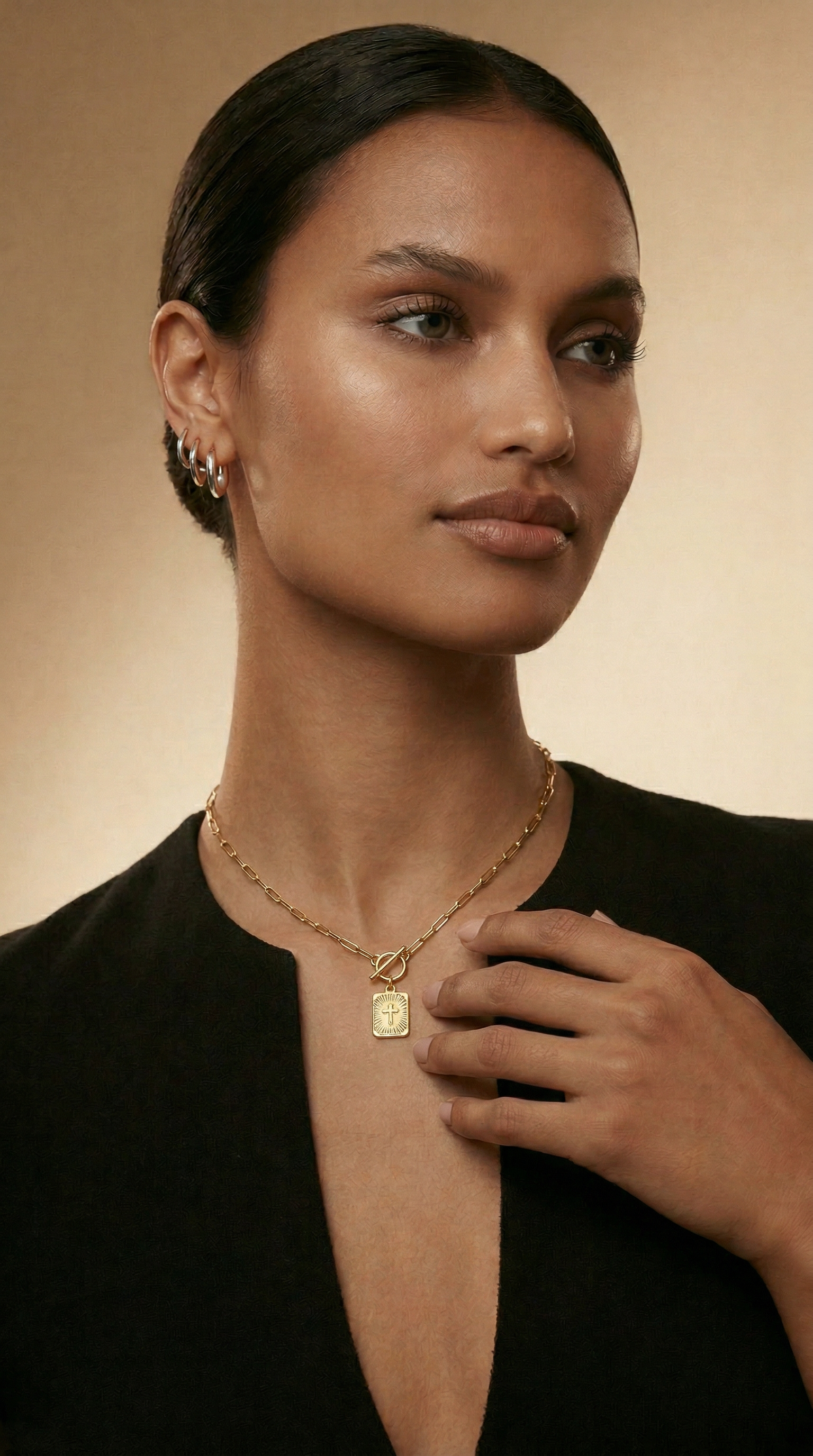 Womens cross necklace | Gold – Wisdom