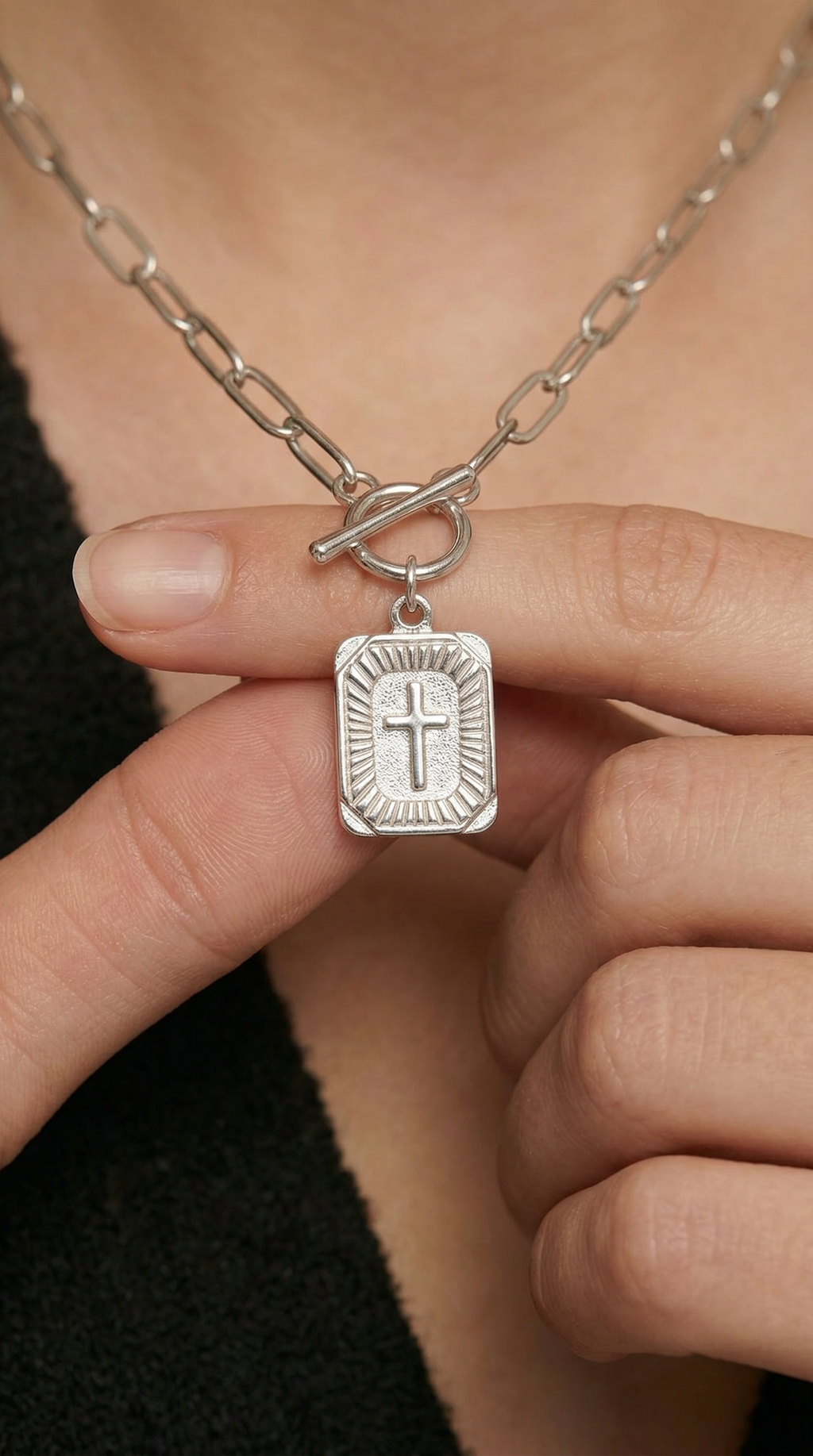 Dames kruis ketting | Zilver – Wisdom