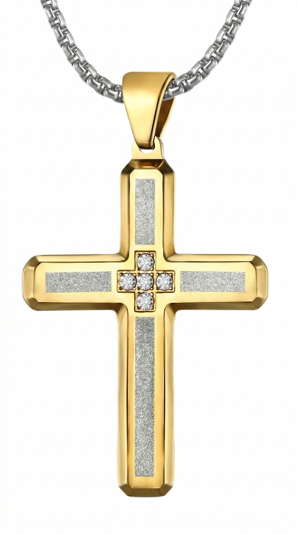 Heren kruis ketting | Goud – Havilah