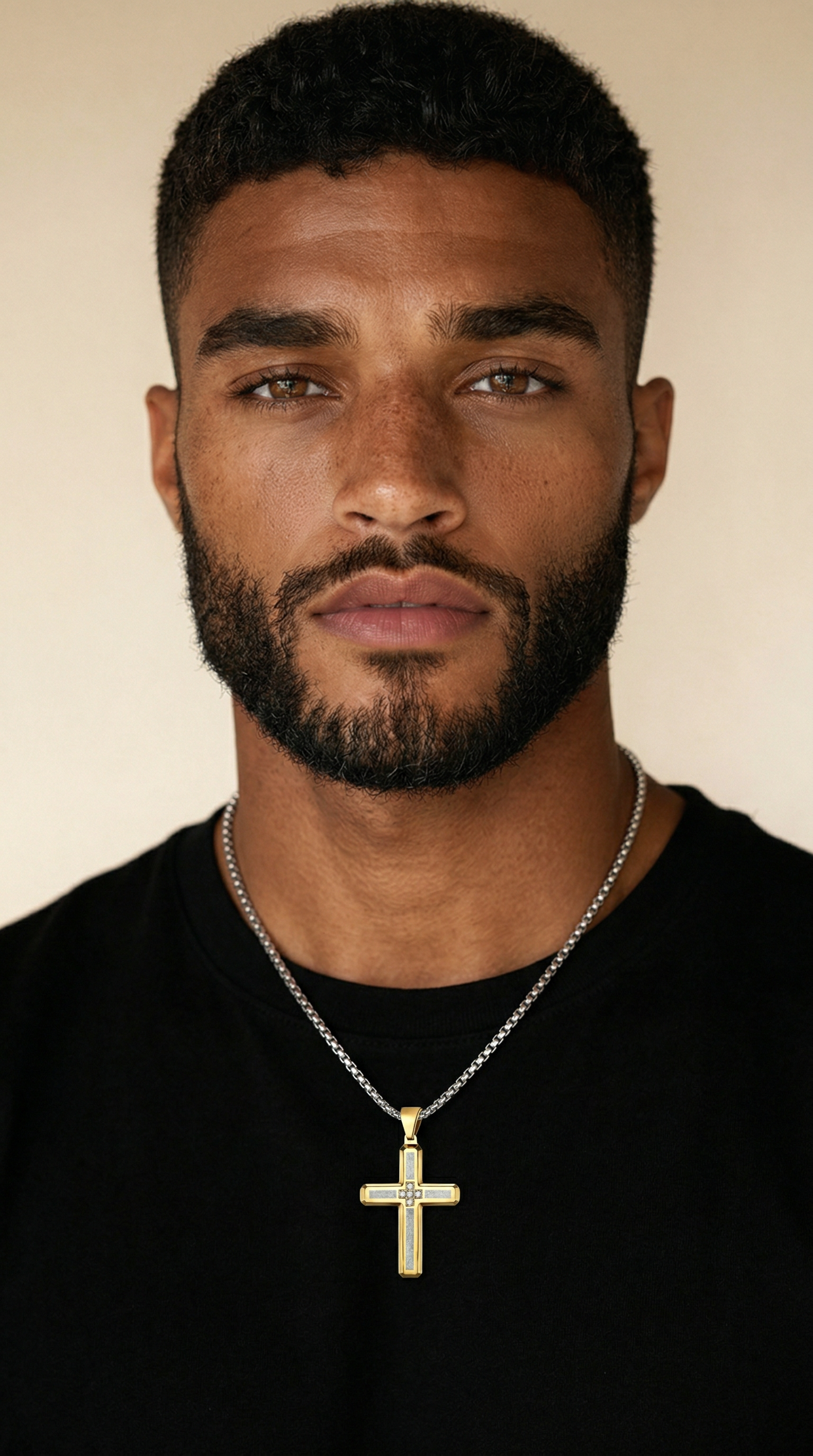 Mens cross | gold (Havilah)