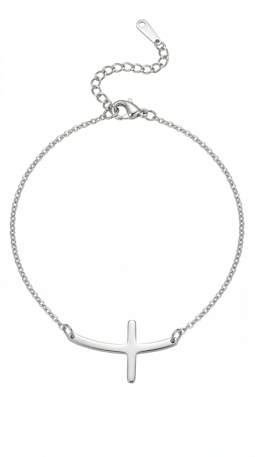 Dames kruis armband | Zilver – Faith