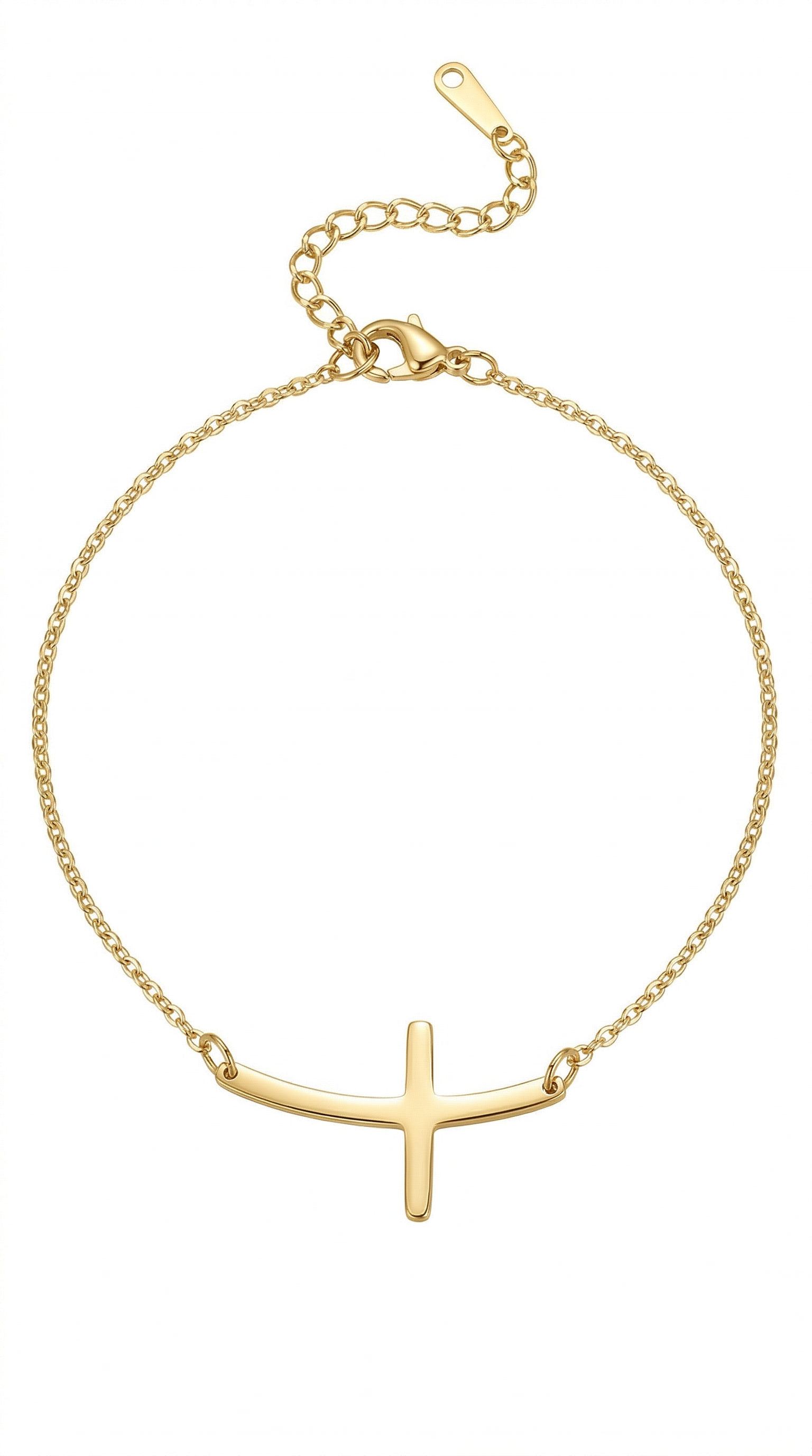 Womens cross bracelet | Gold – Faith