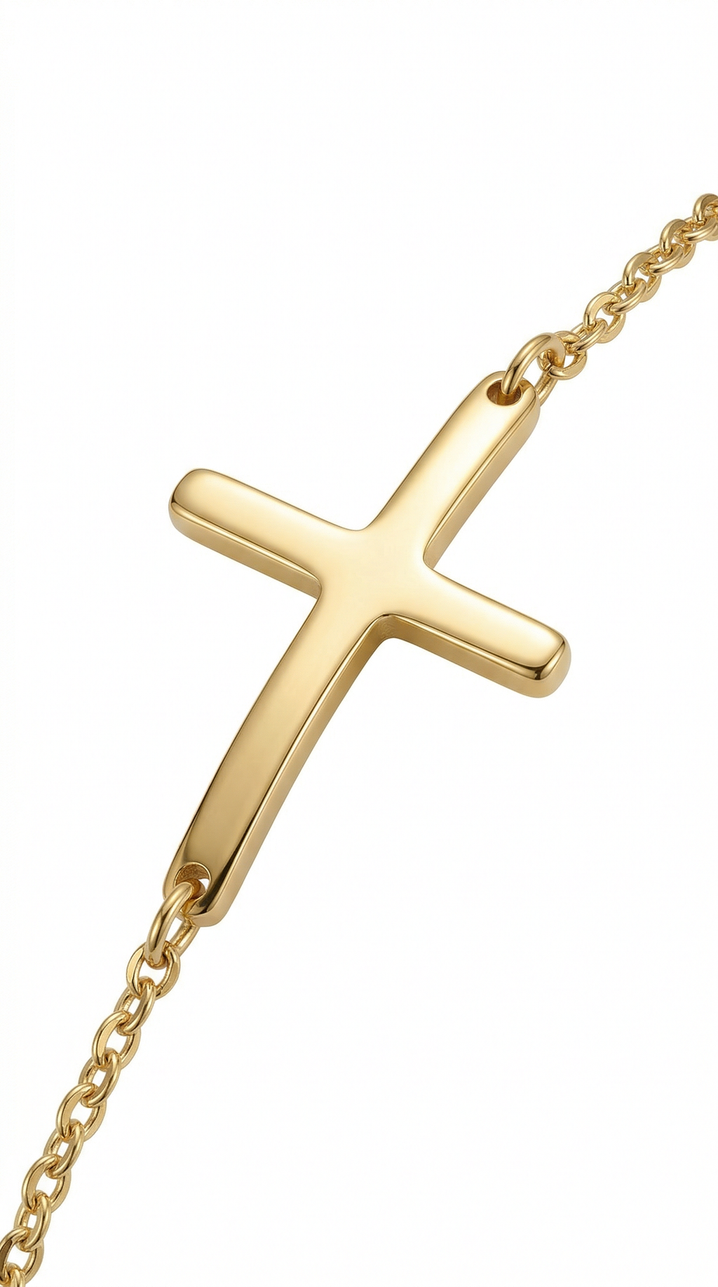 Dames kruis armband | Goud – Faith