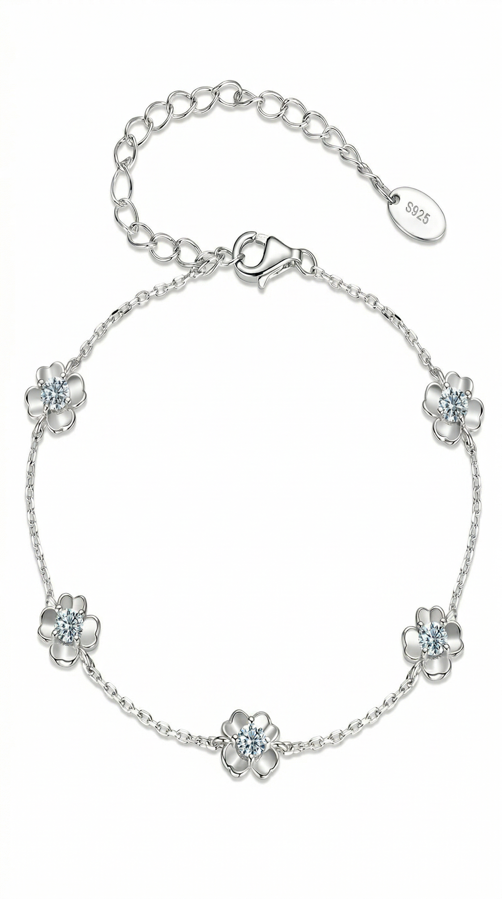 Dames bloem armband | s925 Zilver – Lily of grace