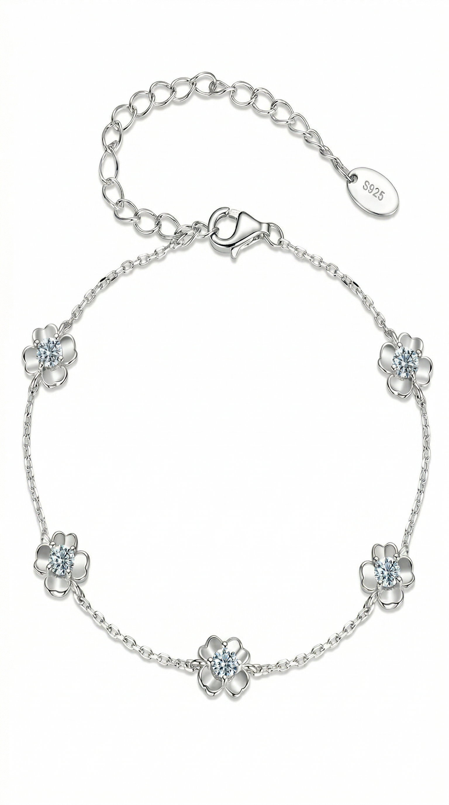 Womens flower bracelet | Silver – Lily of grace