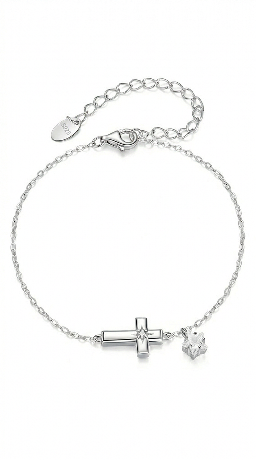 Dames kruis armband | s925 Zilver – Sacred faith