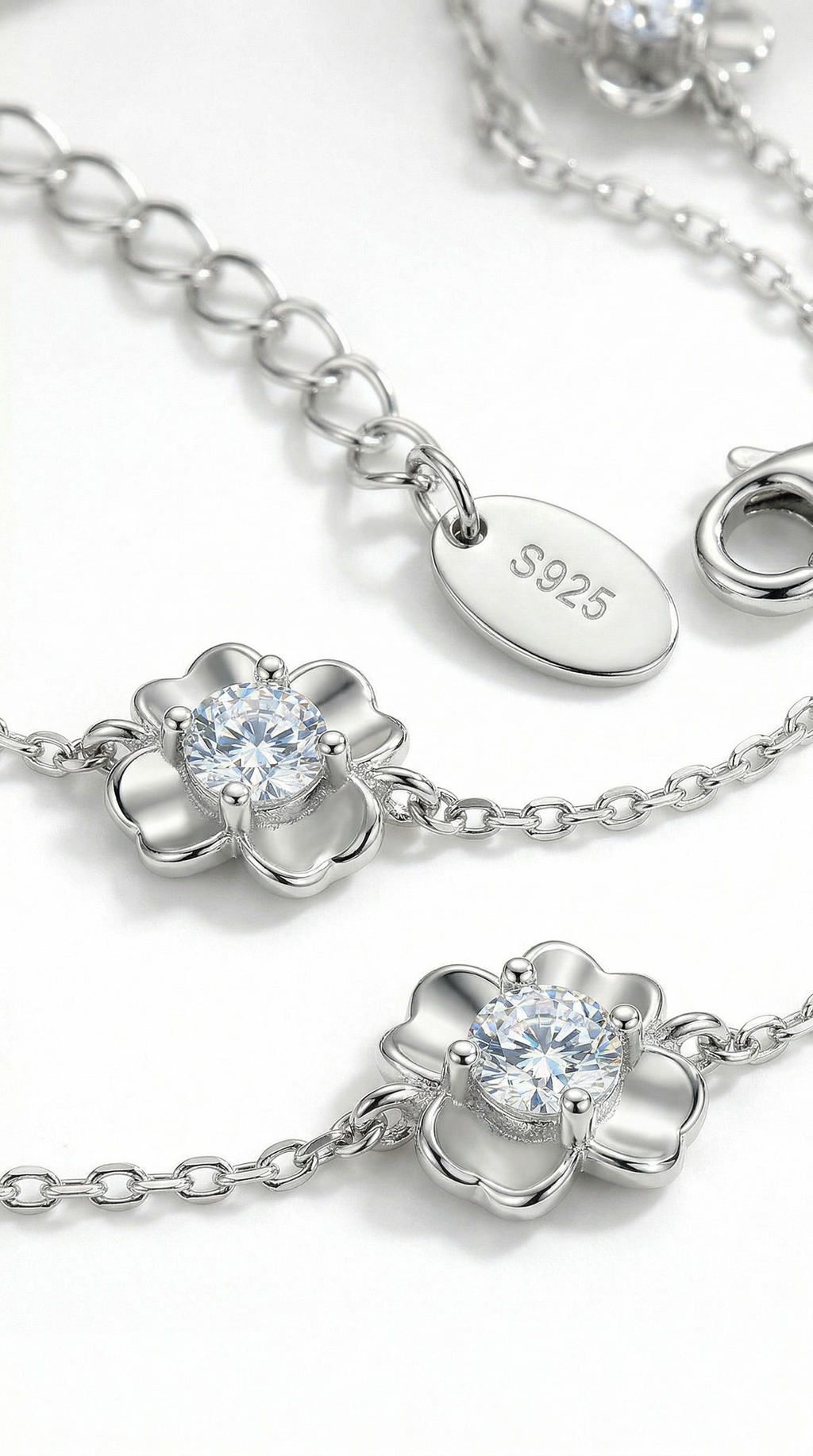Dames bloem armband | s925 Zilver – Lily of grace