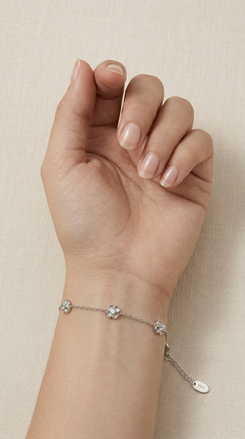 Dames bloem armband | s925 Zilver – Lily of grace