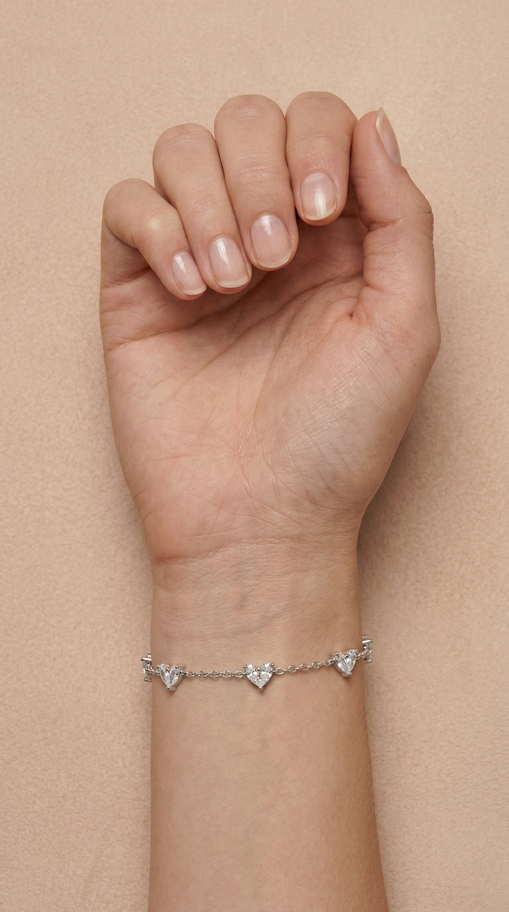 Dames hartjes armband | s925 Zilver – Sacred love