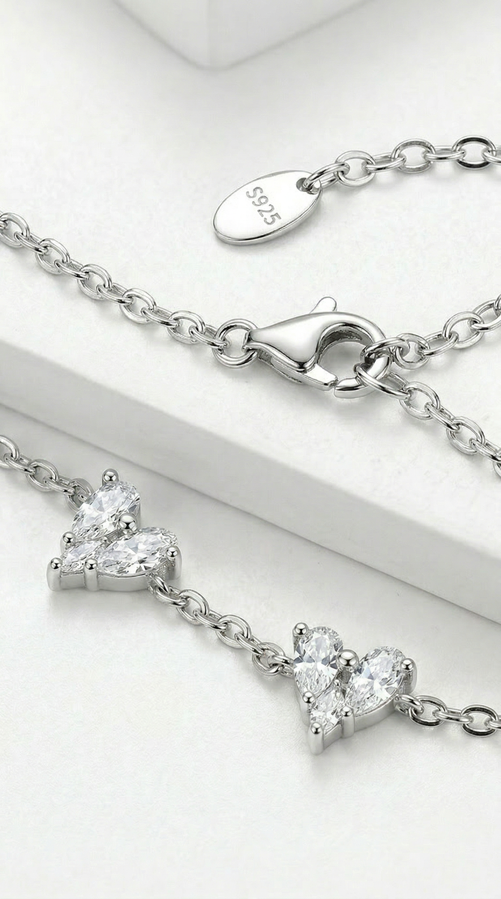 Dames hartjes armband | s925 Zilver – Sacred love