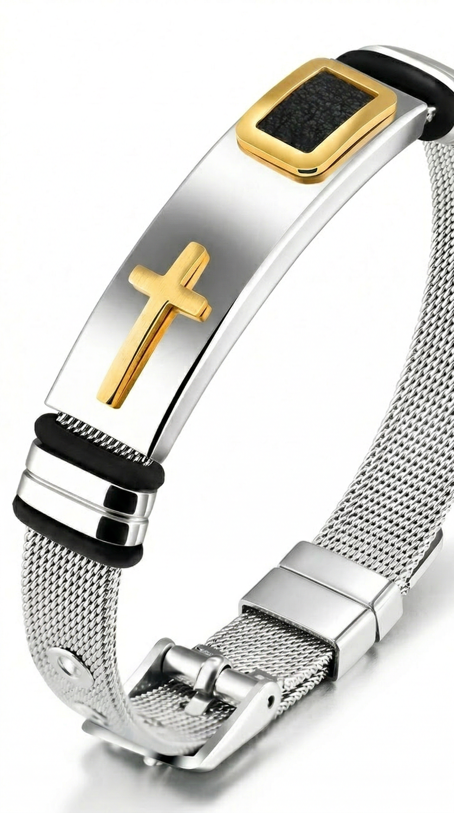 Mens bracelet | silver gold