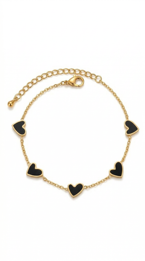 Dames hartjes armband | Goud – Sacred love