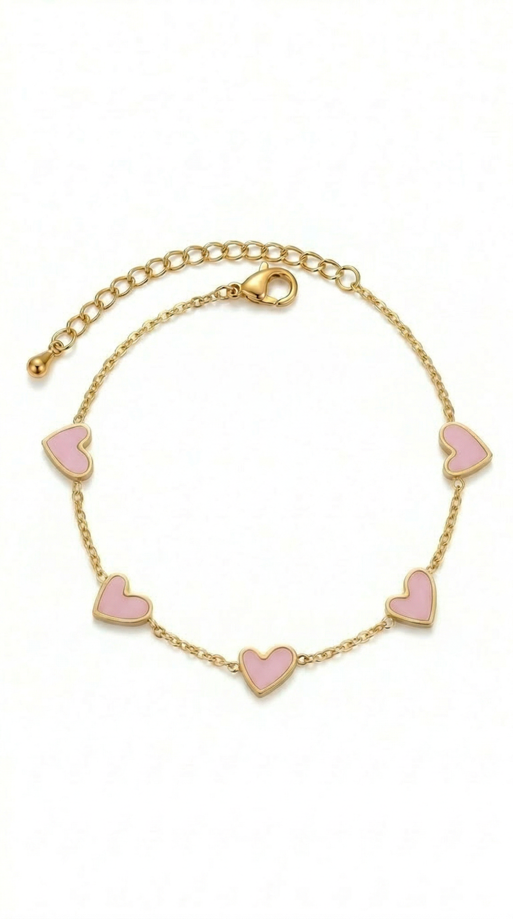 Dames hartjes armband | Goud – Tender love