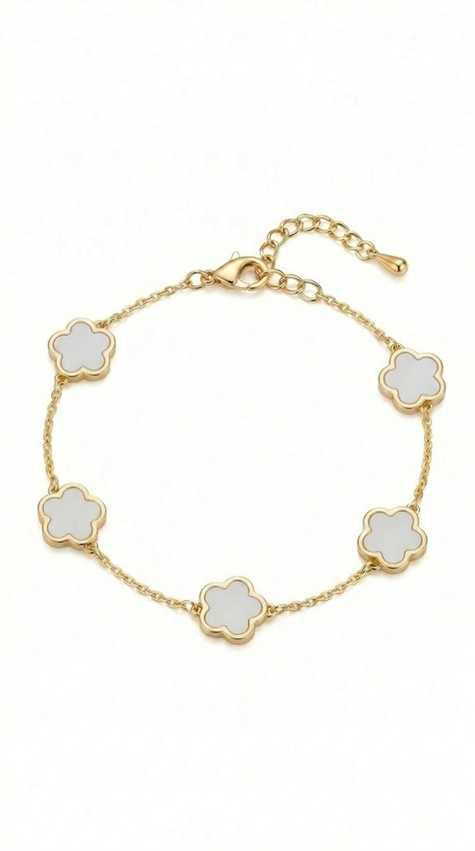 Womens flower bracelet | Gold – Lily of grace