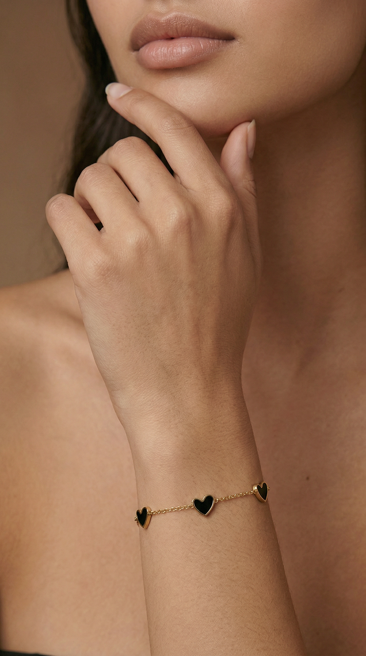 Womens hearts bracelet | Gold – Sacred love