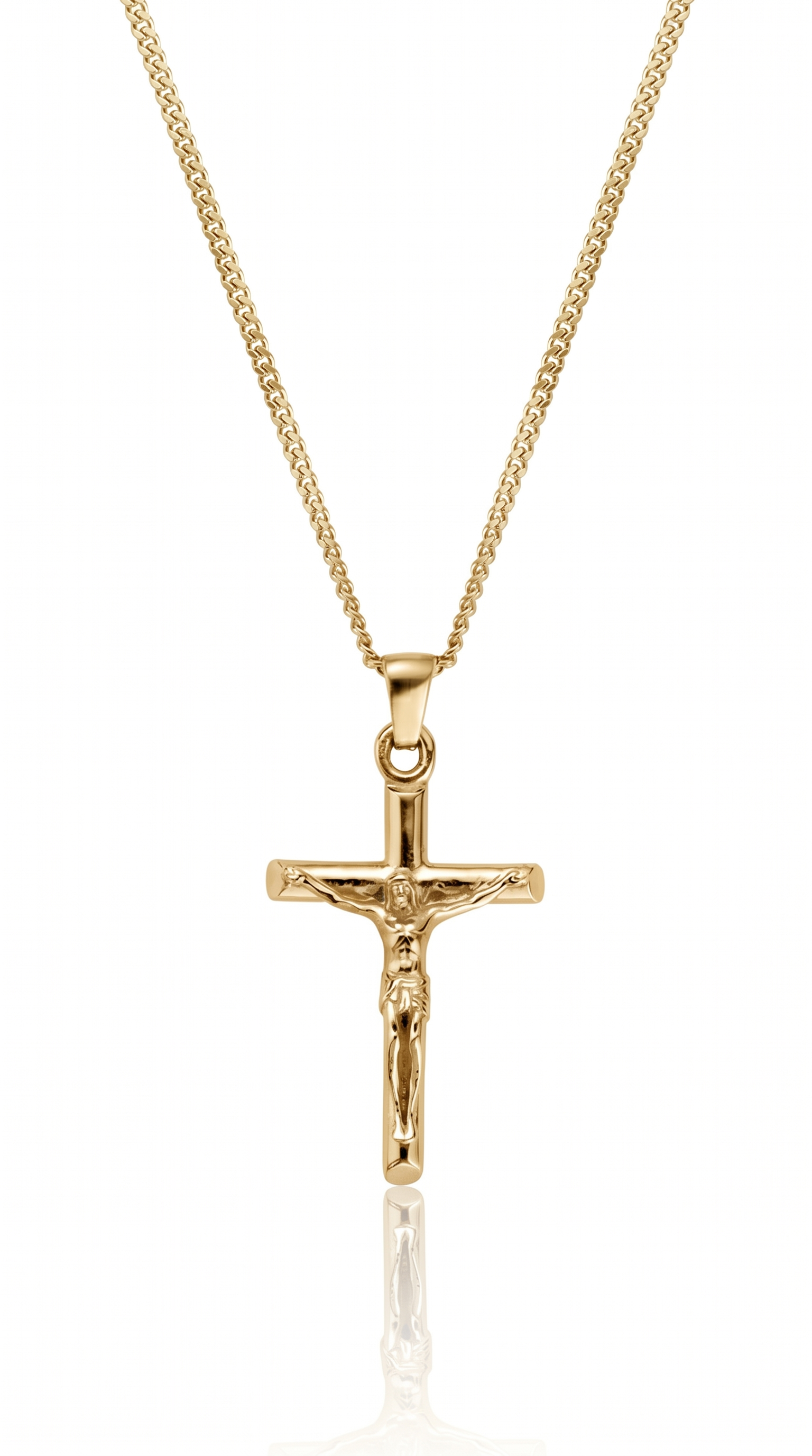 Heren kruis ketting | Goud - Calvary