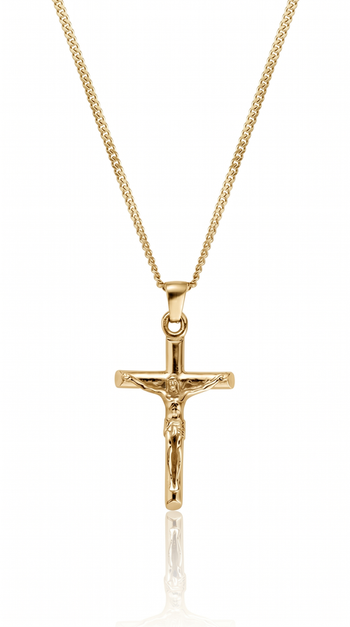 Heren kruis ketting | Goud - Calvary