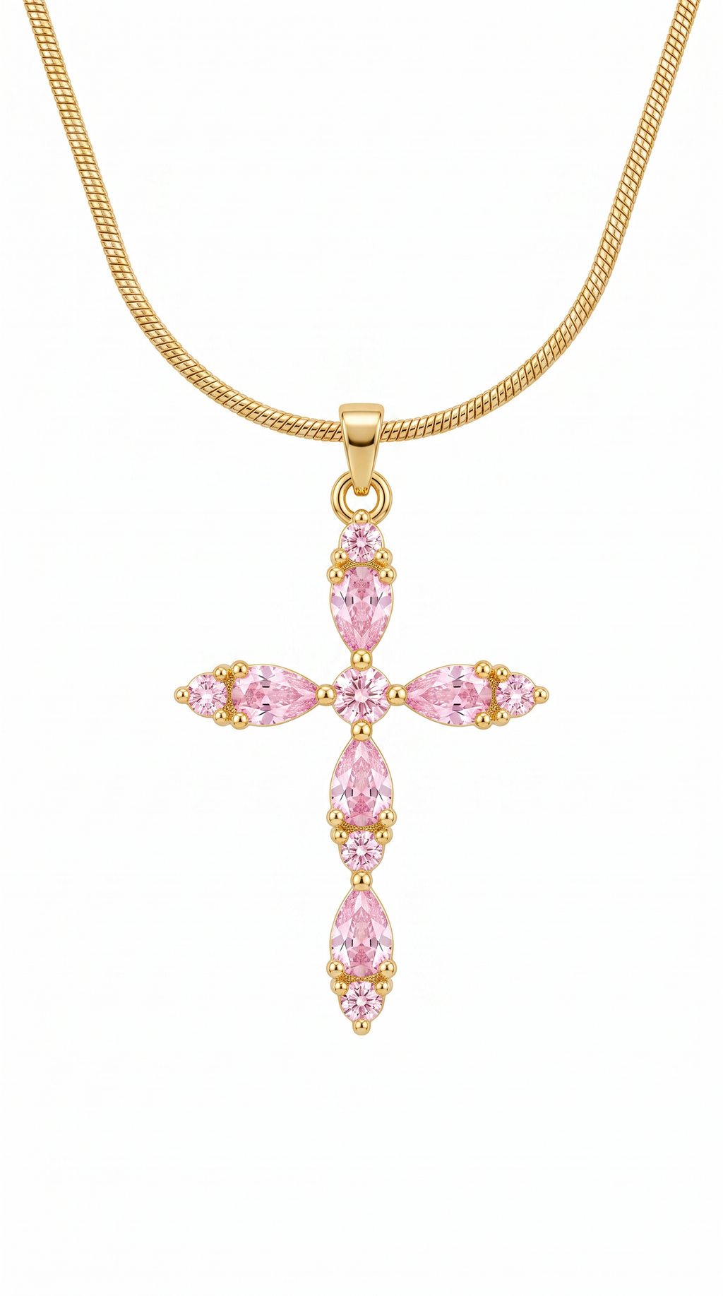 Dames kruis ketting | Goud – Rose of Sharon
