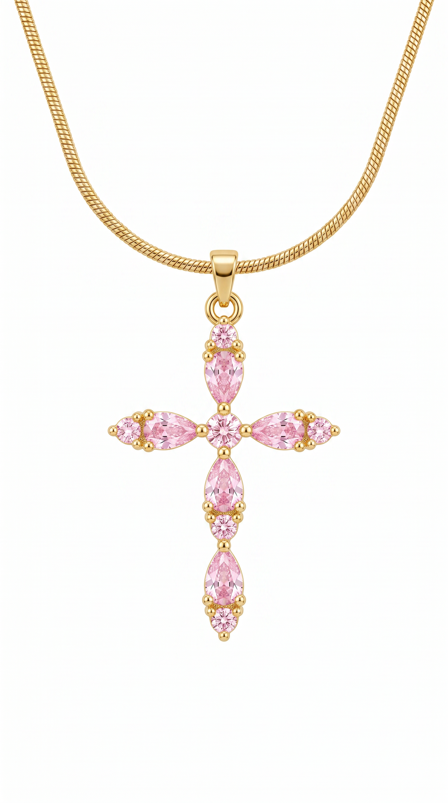 Dames kruis ketting | Goud – Rose of Sharon