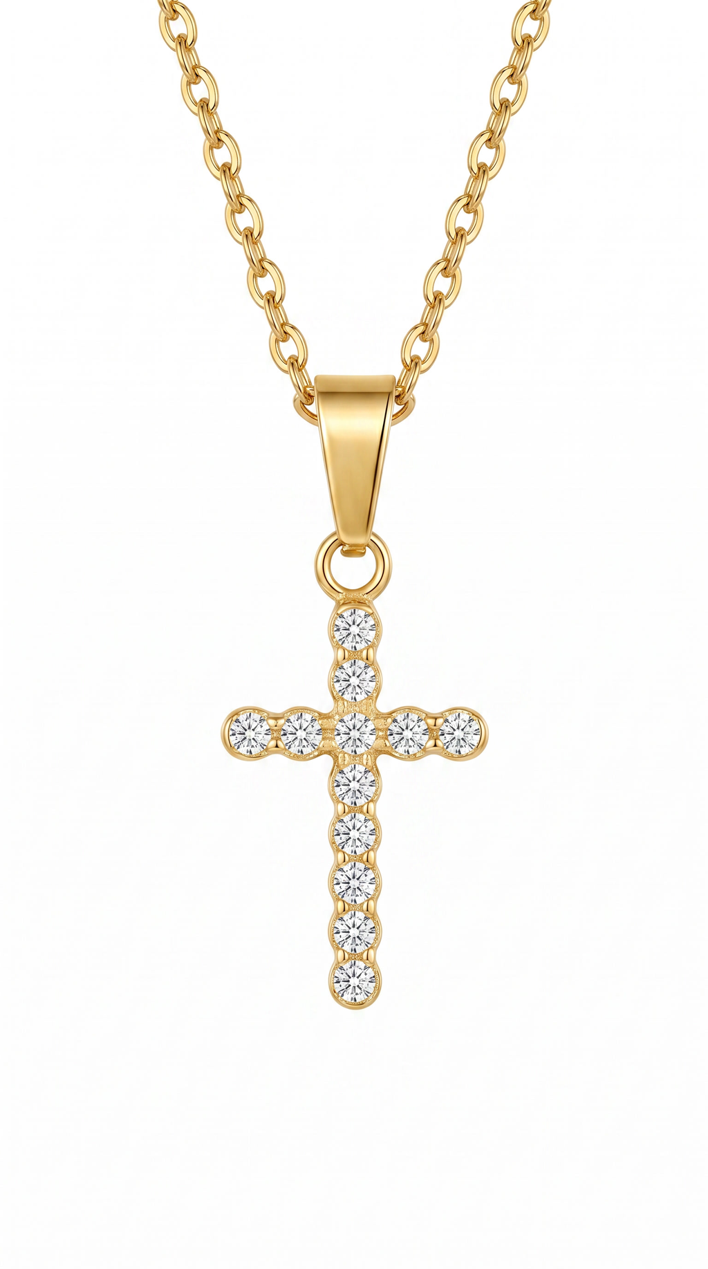 Dames kruis ketting | Goud – Eternal Light
