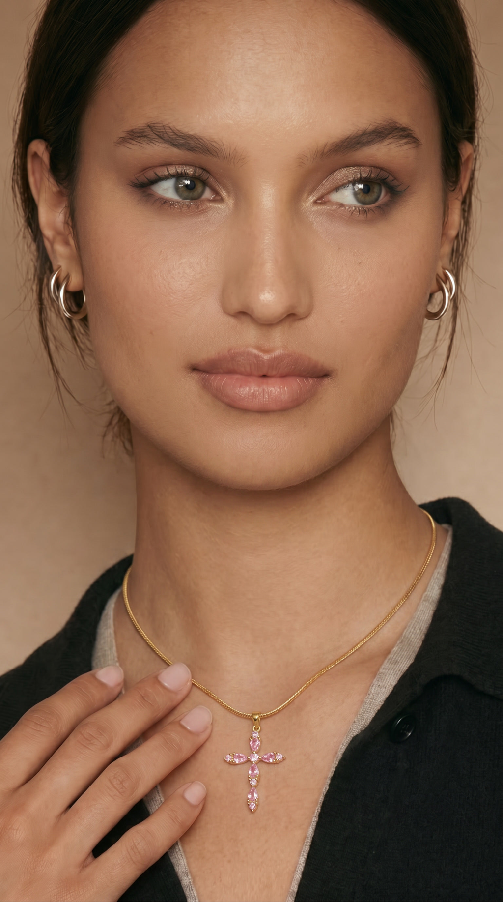 Dames kruis ketting | Goud – Rose of Sharon