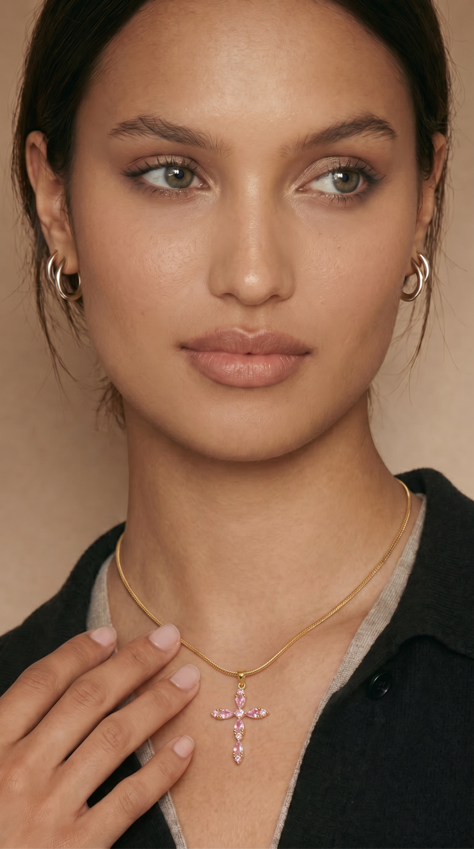 Dames kruis ketting | Goud – Rose of Sharon