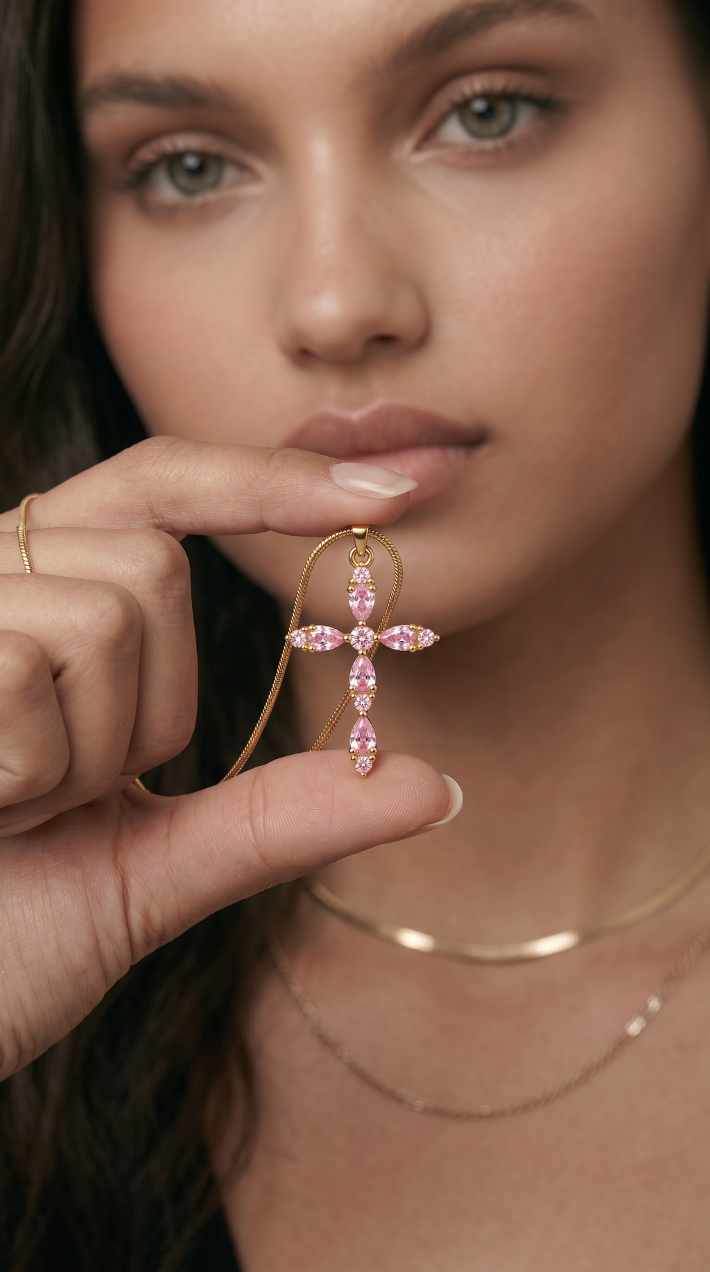 Dames kruis ketting | Goud – Rose of Sharon