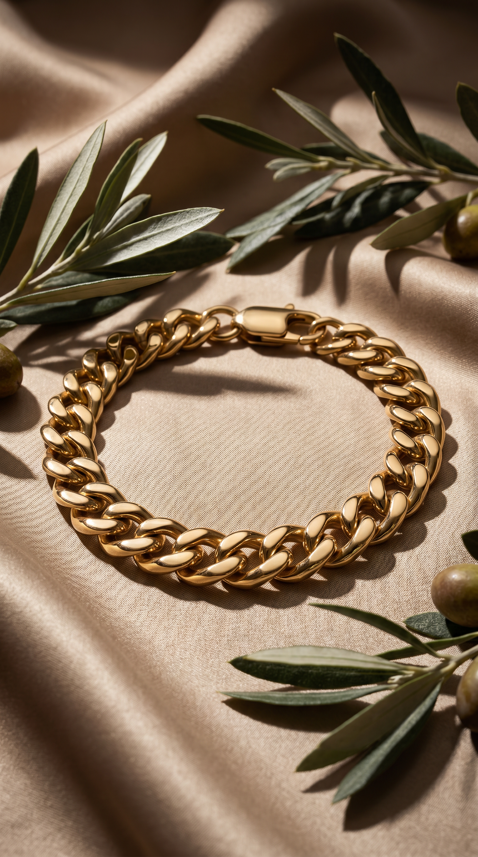 Heren cuban armband | Goud – Anchor