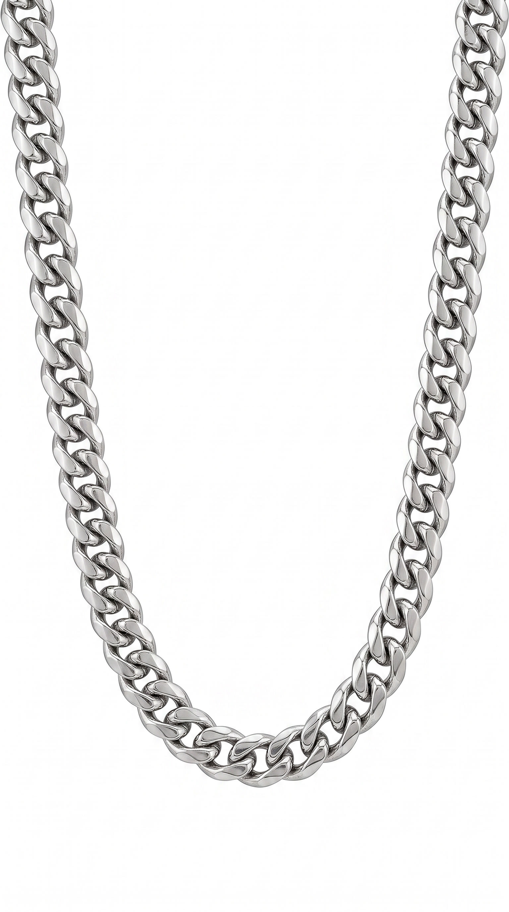 Heren cuban ketting 6mm 55cm | Zilver - Anchor