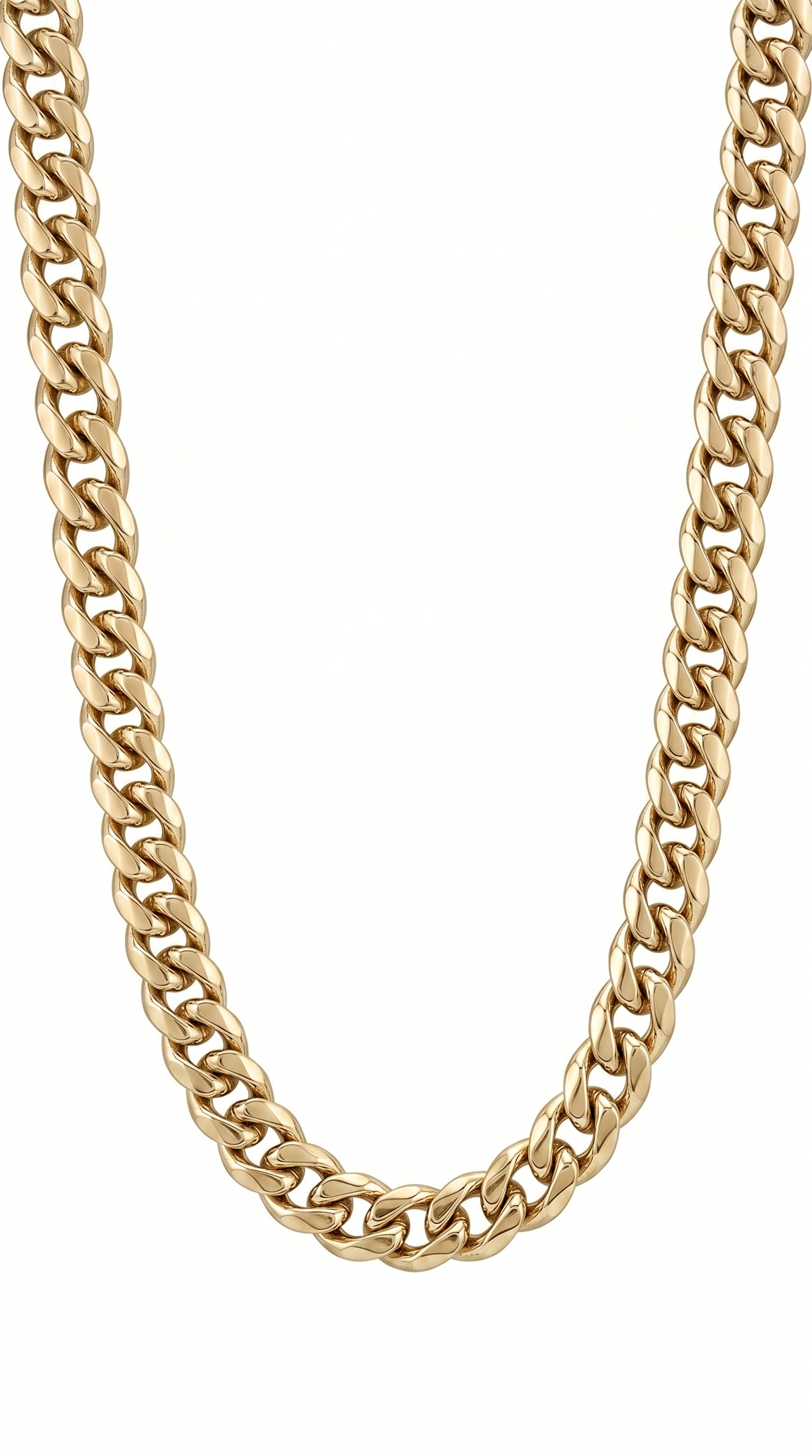 Heren cuban ketting 6mm 55cm | Goud - Anchor