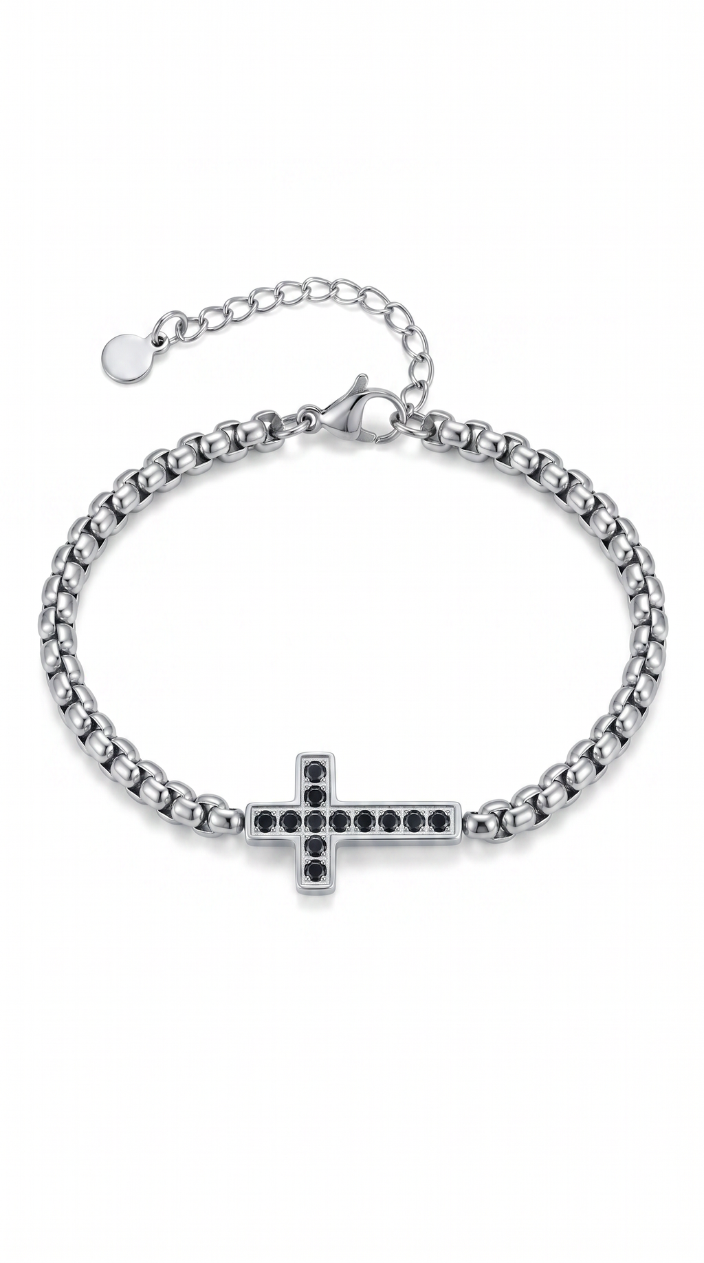 Heren kruis armband | Zilver – Testament