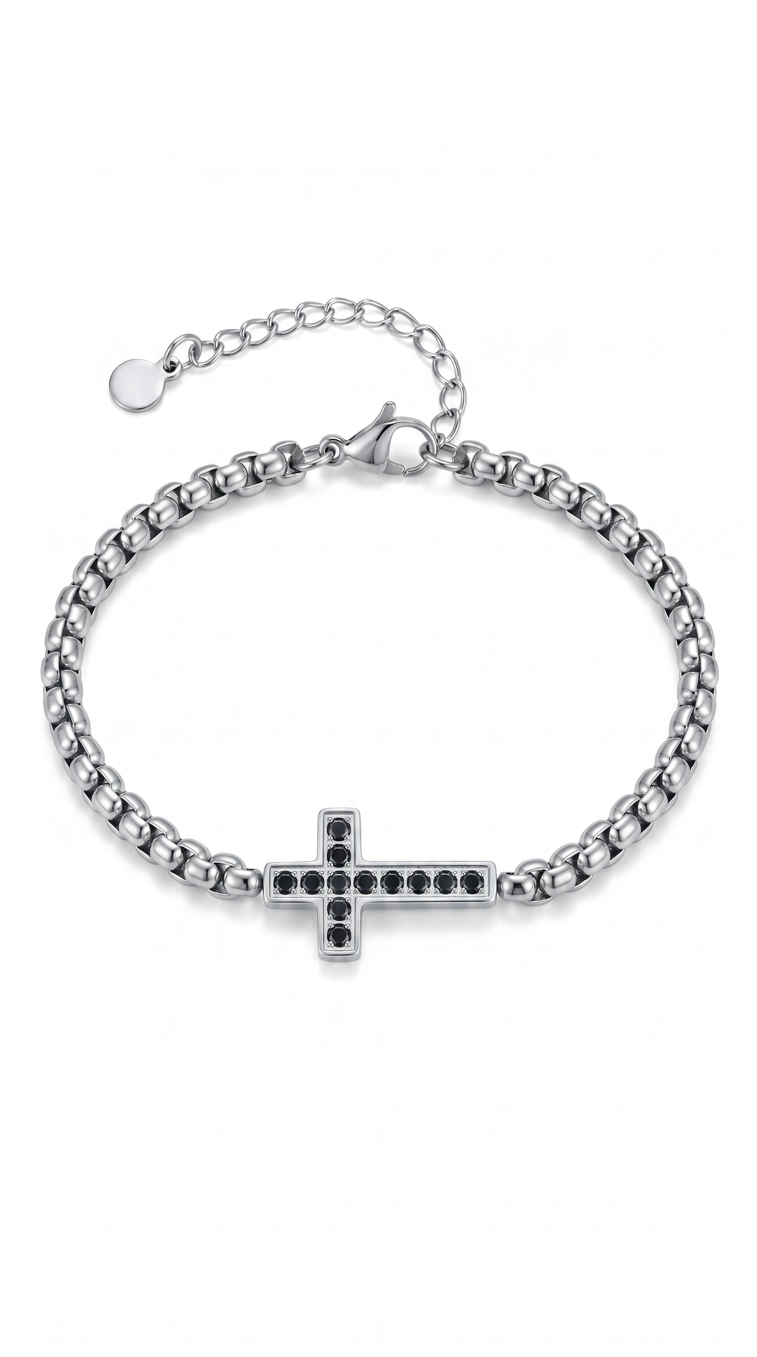 Heren kruis armband | Zilver – Testament